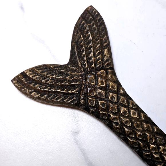 6 Mermaid Tail Bottle Opener - Handmade Rustic Fish Tail in Heavy Duty Metal - Picture 5 of 8